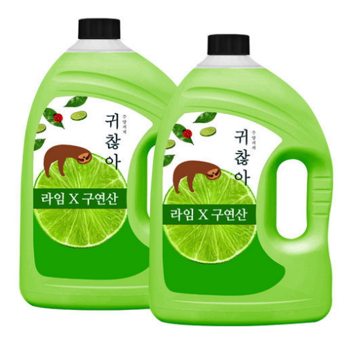 아토세이프 귀찮아 주방세제 라임향 3L