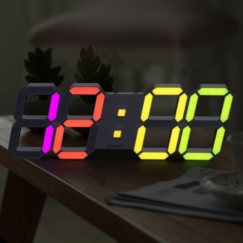 루나리스 레인보우 3D LED벽시계_이미지