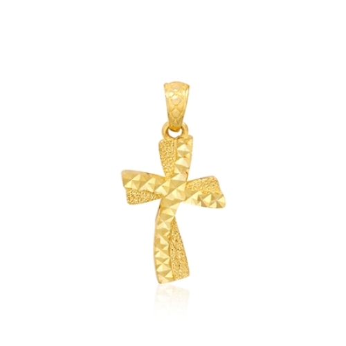 혼골드모아 골드모아 순금 세인트 컷팅 십자가 펜던트 3.75g [1개]