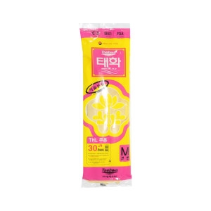 태화  고무장갑 선밴M 아이보리 1입 설겆이 세탁 청소