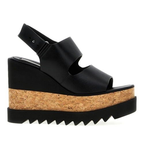 스텔라매카트니 스닉-엘리스 슬링백 코르크 웨지 샌들 810392AP00