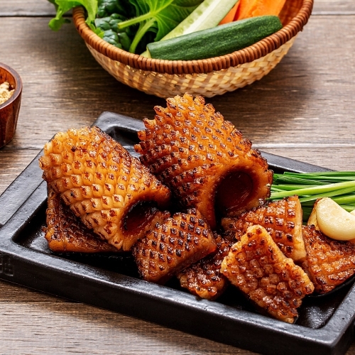 쿠캣마켓 갈비양념 벌집 껍데기 350g (1개)