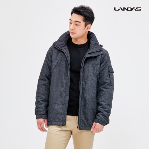 랜더스 겨울점퍼 세이프티 방한 방풍 자켓 JK543W 네이비