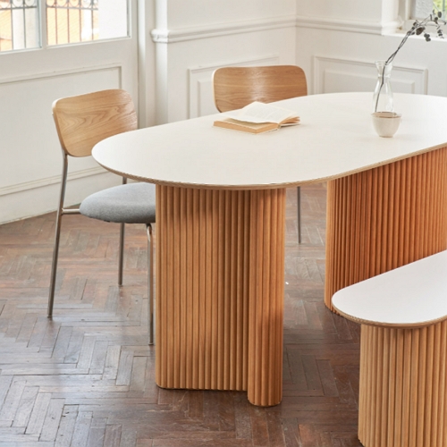 세레스홈 베네 호마이카 아일랜드 Y자형 원목 식탁 1800 (의자별도)_이미지