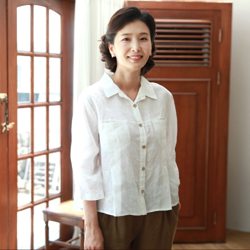T57130 바람 솔솔 양포켓 마남방 엄마옷