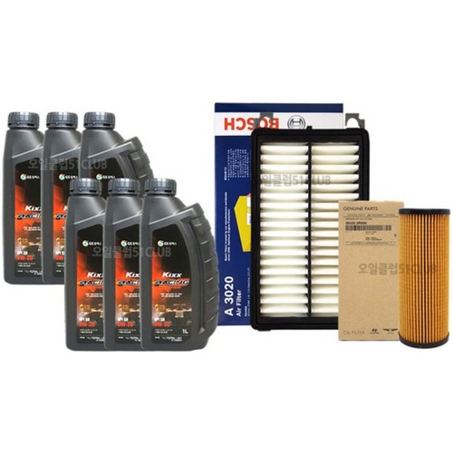레이싱 0W30 6L + 필터세트 현대 더뉴 싼타페TM 2.2 디젤