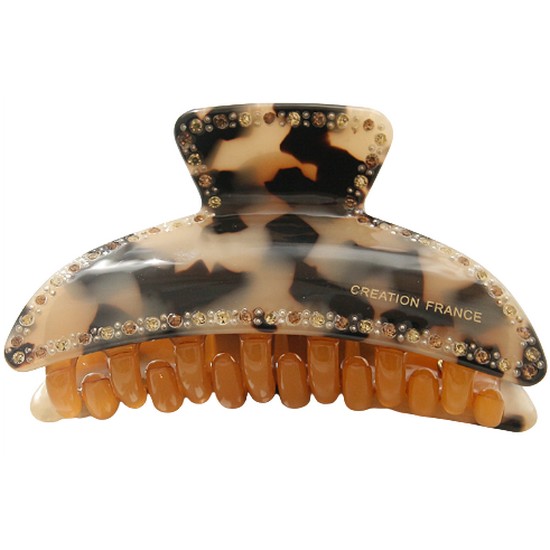 바이데이지 셀룰로오즈 호피 큐빅 헤어 집게핀 BH0757_이미지