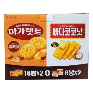 롯데제과 마가렛트+빠다코코넛 세트 1304g (1개)_이미지