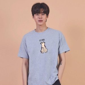 키밍 고양이 CAT 캐주얼 오버핏 반팔티 W7A8CFC_이미지