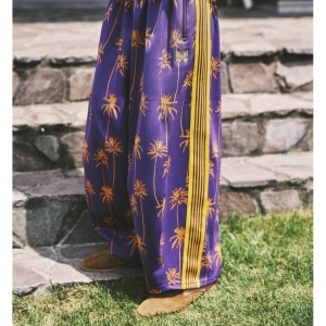 니들스 H.D.Track Pant-Poly Jacquard Palm Tree QV1506