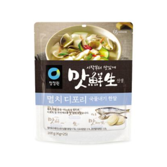 청정원 맛선생 멸치디포리 국물내기한알 100g(4gx25입) (5개)_이미지