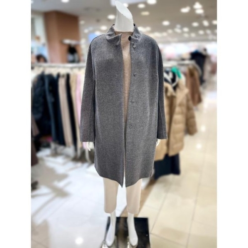 트리아나 소고 세이브존01 차이나넥 울 롱 코트 TI4HA071