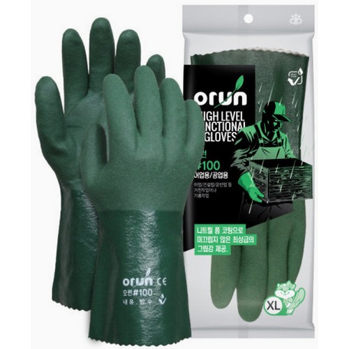 오런 고강도 니트릴 폼 코팅장갑 #100 (10켤레)_이미지