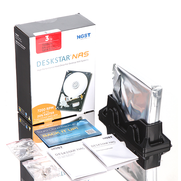HGST Deskstar NAS 패키지 7200/64M HDN724030ALE640 (3TB)