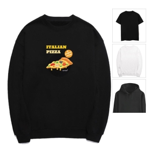  키밍 피자 티셔츠 이탈리안 Pizza 맨투맨 먹방 후드티 W54D4FD