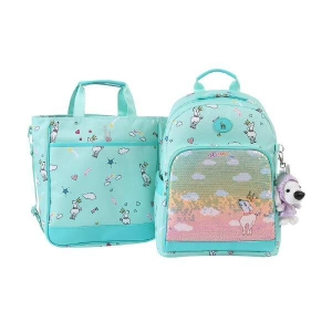LF 헤지스키즈 21년 신학기 민트 밀키 트윙클 책가방+신발주머니 세트 (HRS60UP56M-MT)