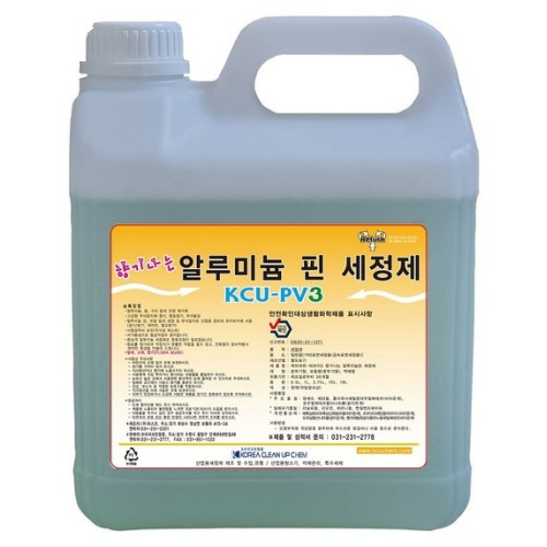 코리아크린업 향기나는 알루미늄 핀 세정제 3.75L (1개)