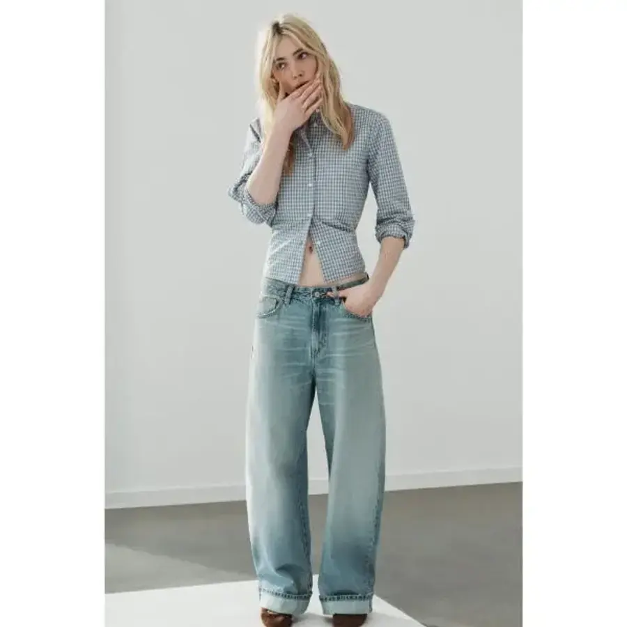 �ڶ� ���� ���� JEANS TRF BAGGY FOLDED ����Ʈ ���� 456252