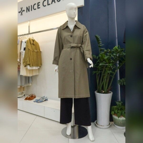 나이스클랍 벨티드 싱글 맥 트렌치코트 A233PWY804 KA_이미지