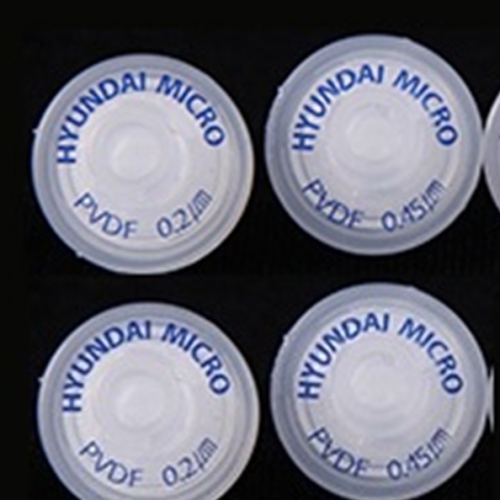 오피스안 PVDF Polyvinylidene Fluoride PVDF 친수성시린지멤브레인필터 1pcs SV25P020N_이미지