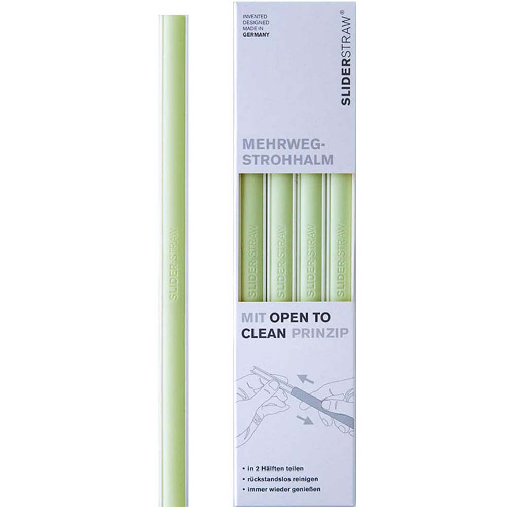  슬라이드스트로우 리유저블 빨대 믹스 롱 [4개]