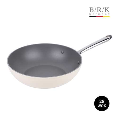 BRK 에볼루션 풀 인덕션 궁중팬 밀크 [28cm]