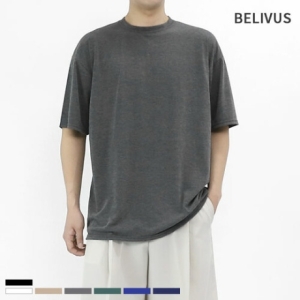  빌리버스 오버핏 라운드 티셔츠_BWWT028
