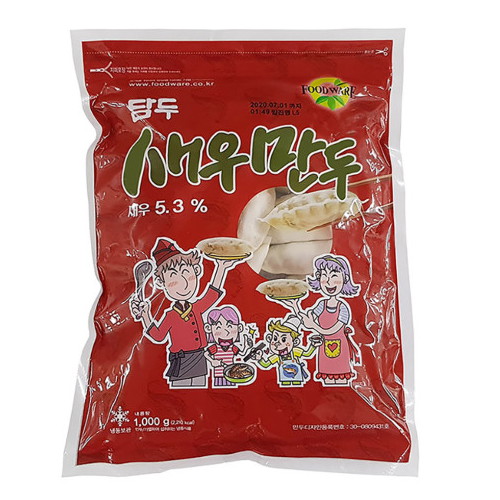 푸드웨어 담두 새우만두 1kg (1개)