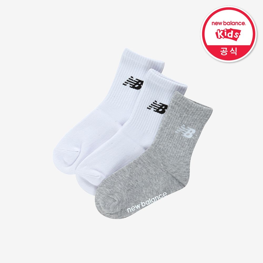 뉴발란스 키즈 3PCS 에센셜 장목양말 NK8EGF202U16
