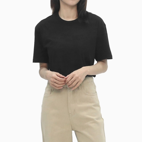 반팔티 라운드넥 면티 30수 단체티 빅사이즈 무지 교복티 SHZ003