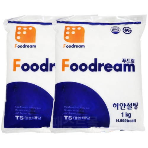 푸드림 하얀설탕 1kg (2개)_이미지