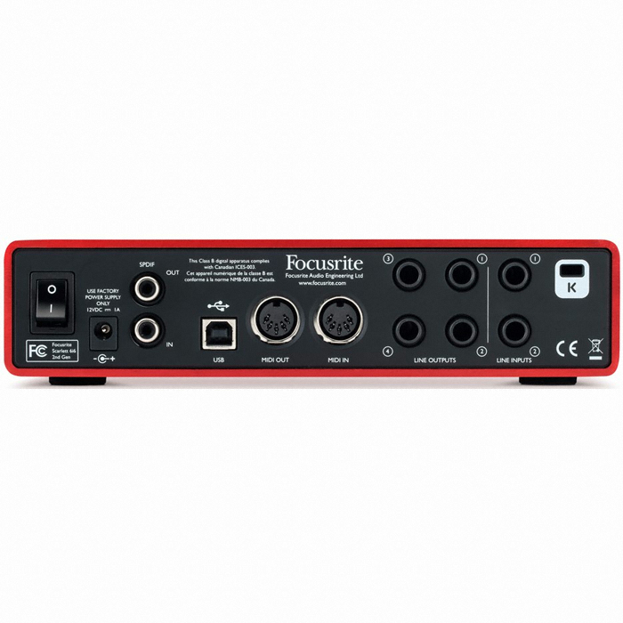 Focusrite Scarlett 6i6 2세대 (정품)_이미지