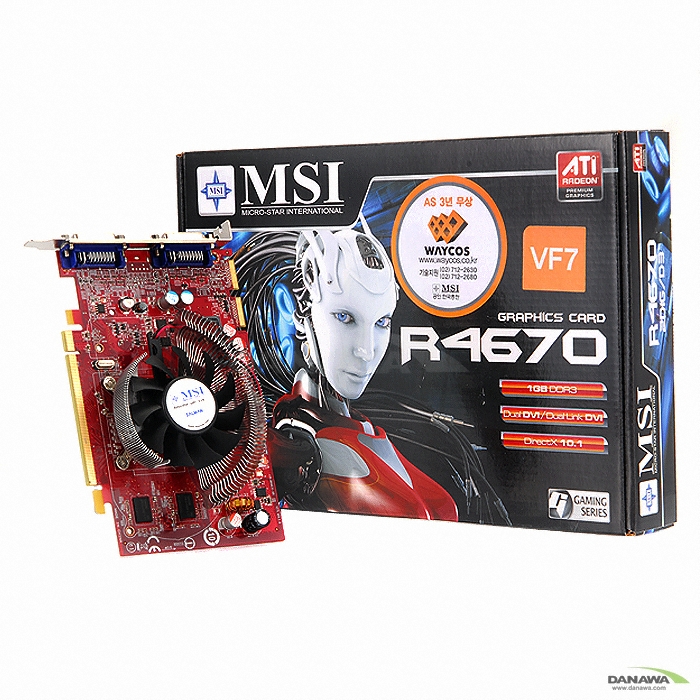 MSI �󵥿� HD 4670 R4670-2D1GD3 1GB �߸�