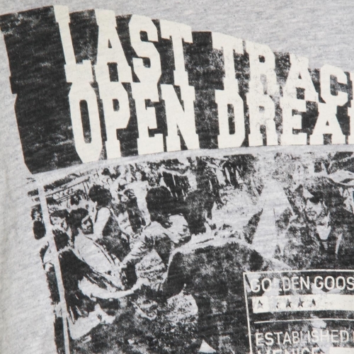 골든구스 그레이 코튼 티셔츠 GMP0122055 B0481793108