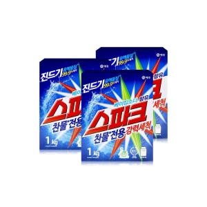 스파크 분말 세탁세제 1kg 3개_이미지