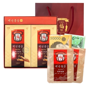 이플린 반전 홍삼 용돈 박스 20p 봉투+쇼핑백