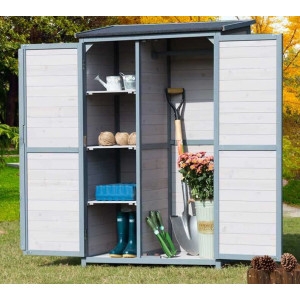 원목 조립식 다용도 창고 야외 간이 보관함 전원주택_이미지