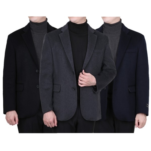 리빌모아 남성 겨울 자켓 정장 셔츠 니트 핸드메이드 콤비_LV-COW-22-진곤색_이미지