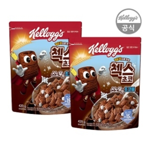시리얼 오곡 첵스초코 스노우초코볼 420g x 2개