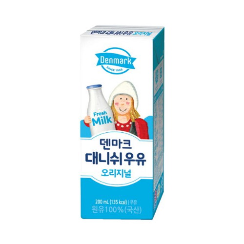 동원F&B 덴마크 대니쉬 THE 건강한 우유 200ml 24개