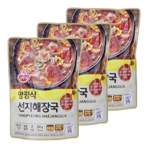 오뚜기 양평식 선지해장국 500g (3개)_이미지