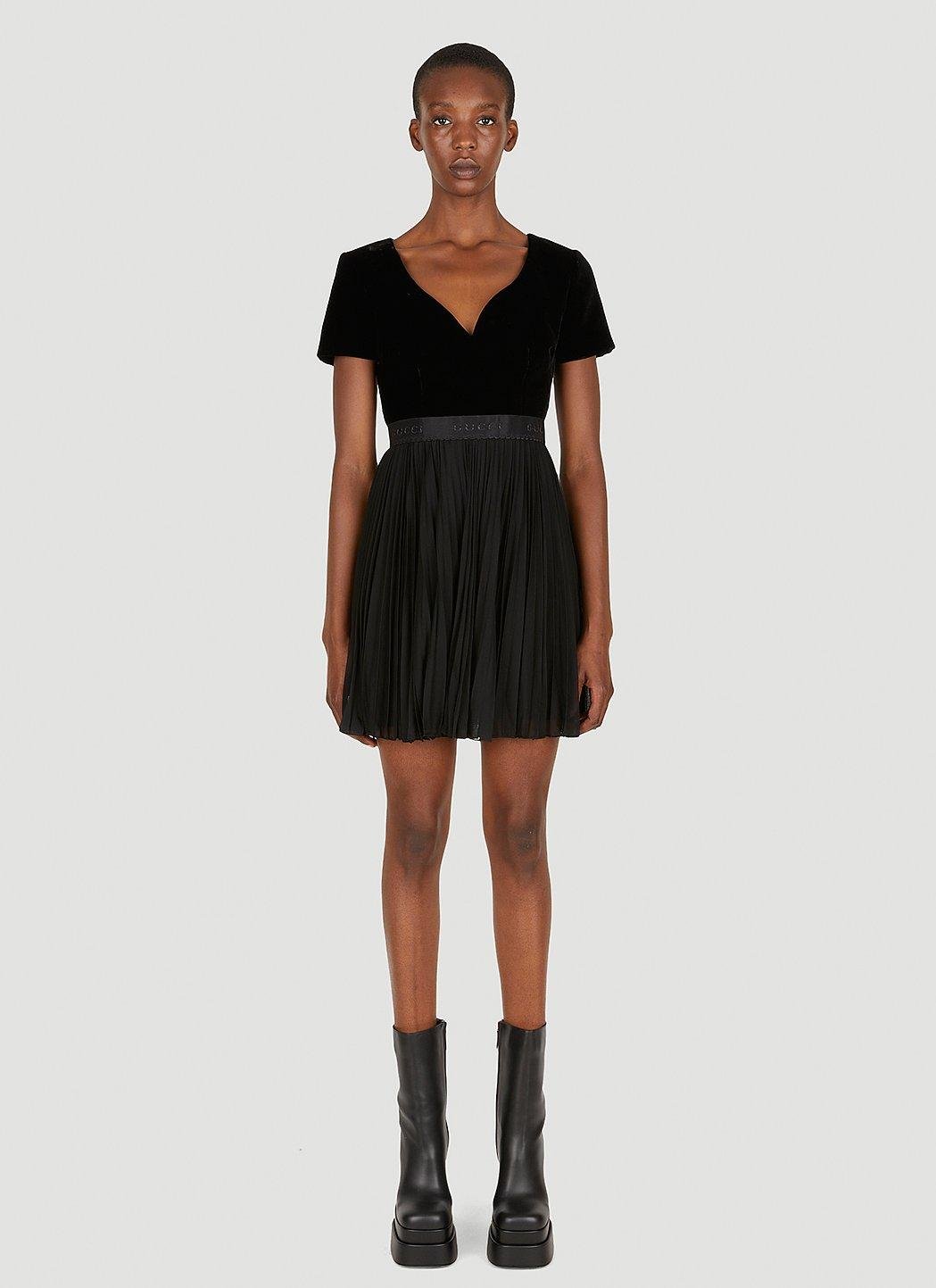 구찌 여성 LOGO PLEATED MINI DRESS 693031 XJD8T 1000_이미지