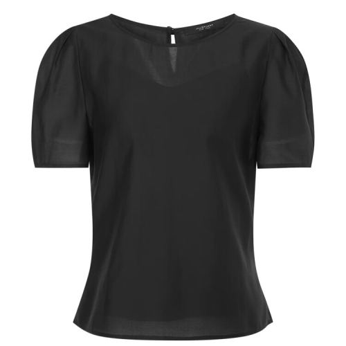 뉴욕 단색 반팔블라우스 JSBL6B340BK
