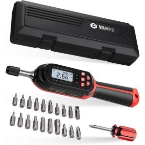토크 렌치 디지털 드라이버 2.66-53.1 in.lb/0.3-6N.m 1/4인치 파운드 전기식 세트 버저 및 LED 표시기 데..