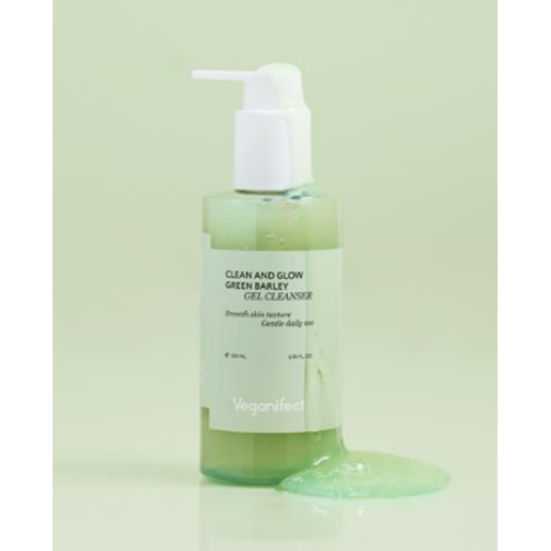 비건이펙트 클린 앤 글로우 청보리 LHA 젤 클렌저 205ml[1개]