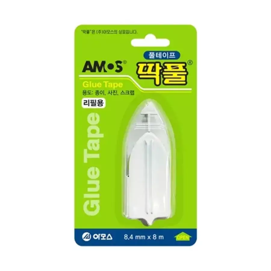 오피스넥스  아모스 딱풀 풀 테이프 리필 8.4mm 8M