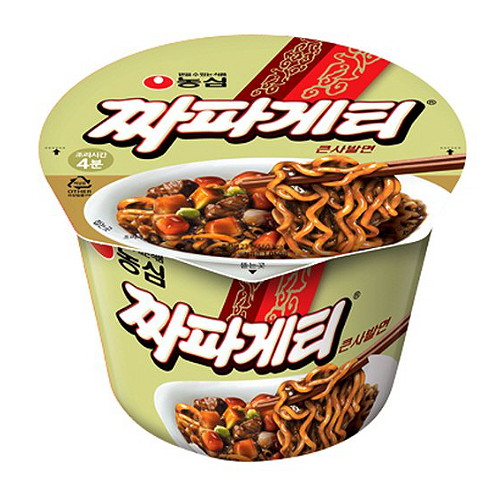 농심 짜파게티 큰사발면 123g이미지입니다. 누르면 해당 게시물로 새창이동합니다.