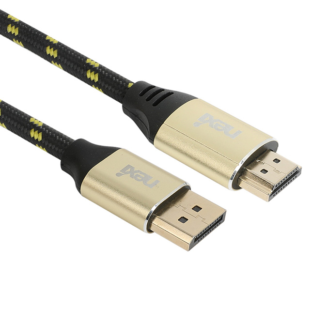 리버네트워크 NEXI 파인골드 DP to HDMI 변환 케이블 (NX978, 1m)