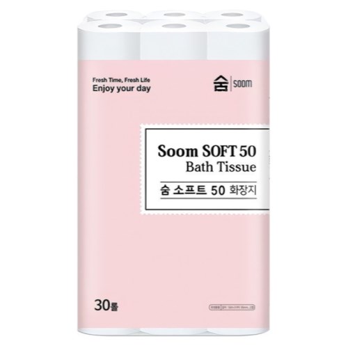 광진산업 숨 소프트 50 화장지 50m (30롤) (1팩)