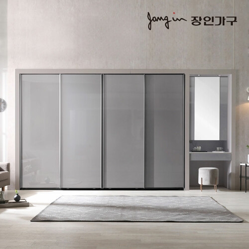 장인가구 아이브 드홈 글로우 슬라이딩 파우더 붙박이장 (30cm)_이미지